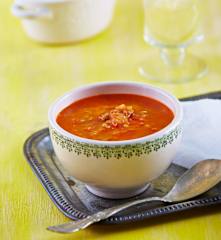 Sopa de lentejas con plátano