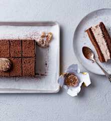 Tableta de chocolate y castañas