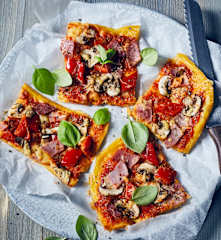 Polenta-Pizza