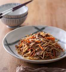 照燒牛蒡豬肉絲