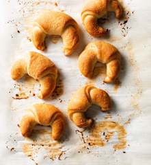 Croissants de naranja veganos