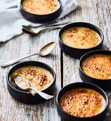 Crèmes brûlées à la crème de marrons