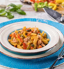 Caserecce risottate ai tre peperoni