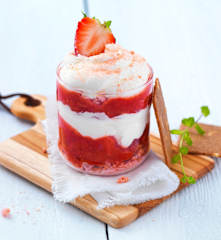 Tiramisu fraise rhubarbe