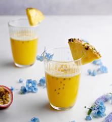 Cocktail Tropical with rum and passion fruit