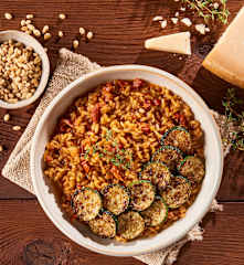 Kamut Risotto with Parmesan Zucchini