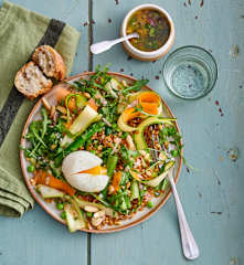 Salade d'épeautre aux asperges