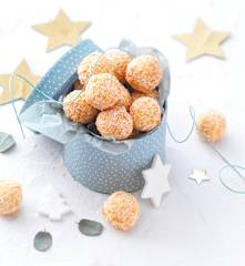 Truffes au chocolat blanc