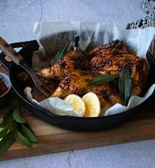 Piri-piri spatchcock chicken
