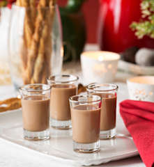 Licor de chocolate y café