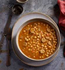 Ragoût de pois chiches aux légumes