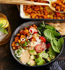 Vegane Süßkartoffel-Bowl