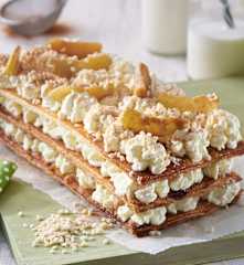 Hojaldre de mascarpone y manzana