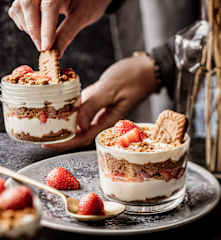 Tiramisu facile aux fraises