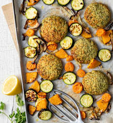 Fischlaibchen mit Ofengemüse