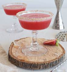 Margarita con sirope de berries