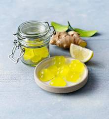 Caramelle gommose al limone e zenzero