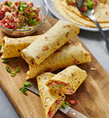 Chicorée-Thunfisch-Wraps
