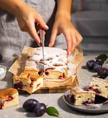 Ciasto ucierane z owocami