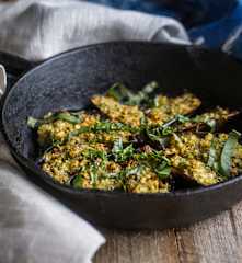 Mussels with Basil, Almonds and Butter