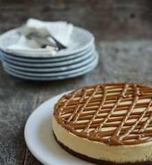 Cheesecake de dulce de leche