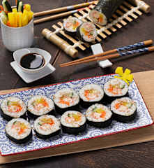 Sushi coreano (Kimbap) - Corea