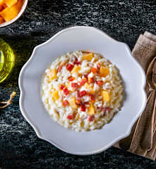 Risotto melone e speck