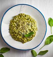 Risotto alla crema di spinaci