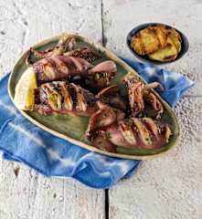 Gefüllte Calamari vom Grill