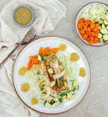 Σολομός με λαχανικά