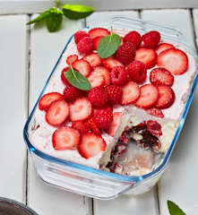 Beeren-Brownies-Trifle
