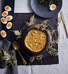 Bacalhau gratinado no pão da Gi Granja