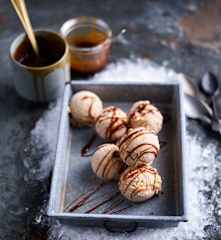 Gelado de maçã assada com vinho do Porto