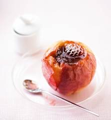 Pommes cuites à la confiture