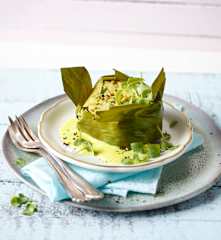 Fischpastetchen mit Kurkuma-Sauce