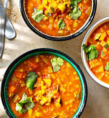 Berkoukes (soupe de légumes aux pâtes plomb)