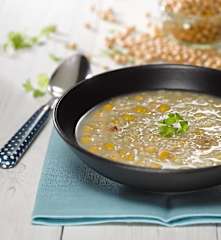 Cizrnová polévka se slaninou