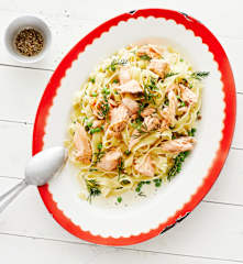 Zitronen-Lachs-Pasta
