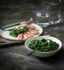 Creamed spinach