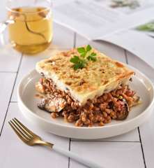 扁豆茄子千層派