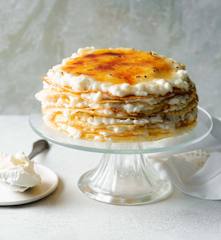 Tarta de frixuelos y arroz con leche