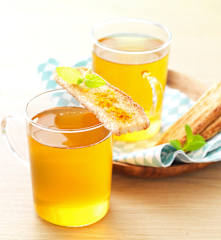 Thé vert à l'orange et aux épices