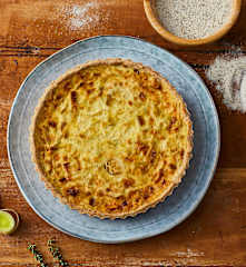 Torta salata di grano saraceno con porri (senza glutine)