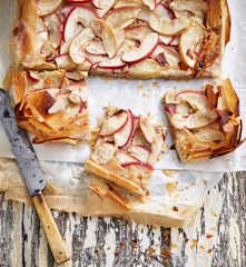 Tarte de maçã em massa filo