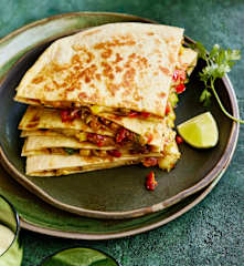Quesadillas mit gebratenem Gemüse