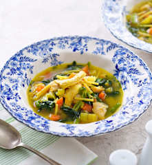 薑黃蔬菜雞湯麵