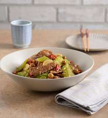 樹子苦瓜炒肉片