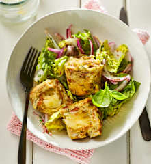 Laugenknödel mit Käsekern