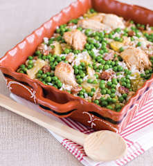 Frango com arroz à Bracarense