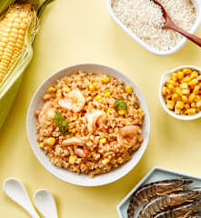 虾仁玉米烩饭
